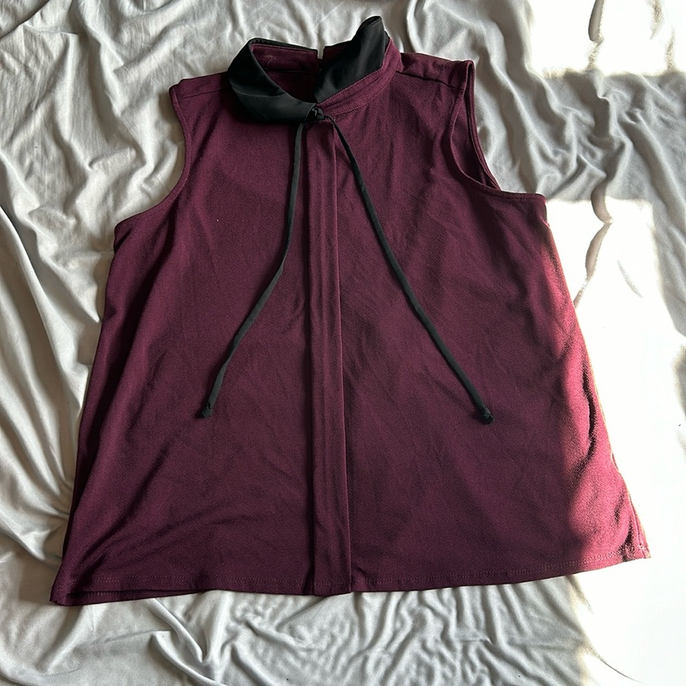 Tank top blouse.burgundy